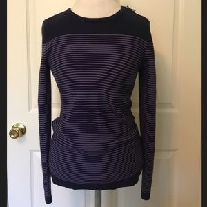 Talbots Navy Blue/Purple Sweater